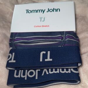 Tommy John Men's Purple and Blue Boxer Briefs
